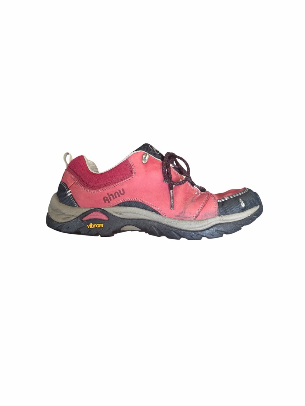 Ahnu Women's Montara II Waterproof Hiking Shoe Red Sneakers Size 8.5